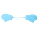 Silicone Christmas Kitchen Coffee Filter Infuser Gloves Tea Strainer (Blue)