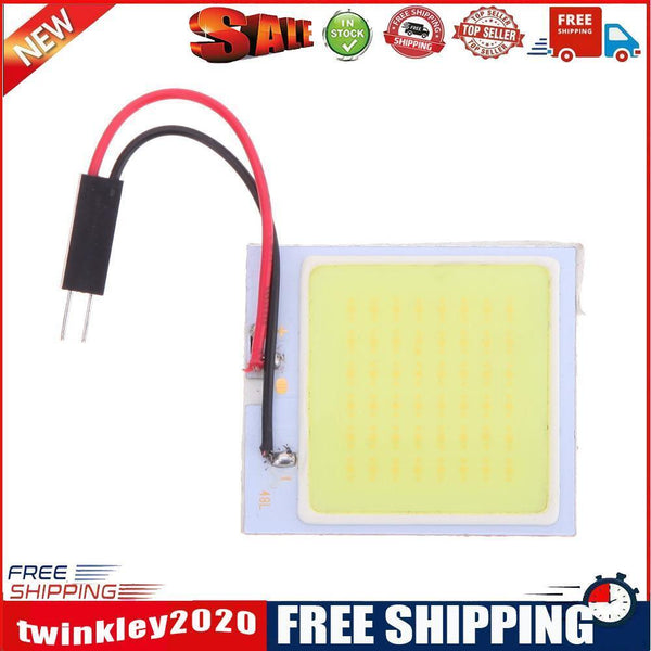 cob 48 SMD chip super White Reading Lamp 12v cw led dome Bulb led Car