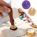 Wood Handle Paint Seal Retro Plant Pattern DIY Wax Seal Stamp Decor (C170) Newly
