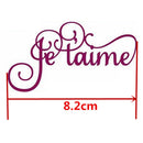 French Alphabet Cutting Dies for DIY Scrapbooking Card Make Stencil Xmas Gifts