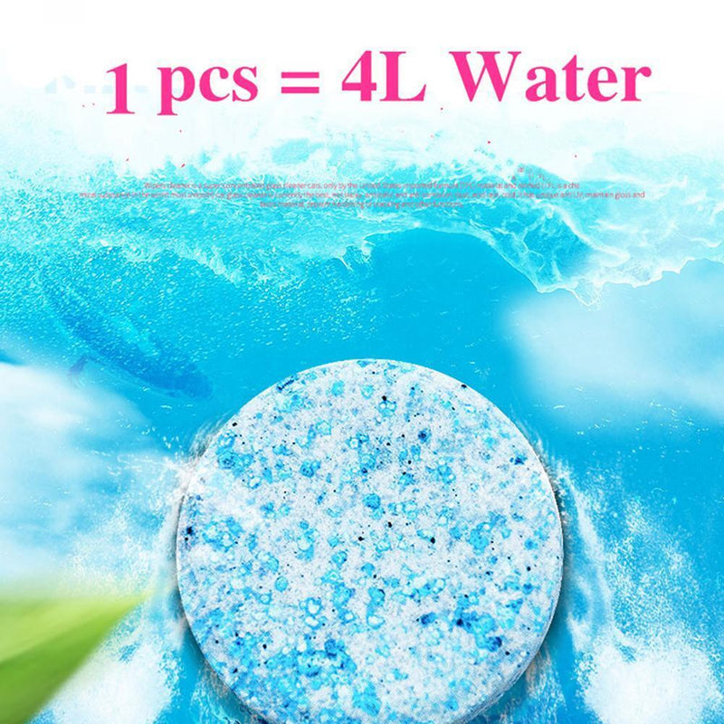 10pcs Car Windshield Glass Cleaner Compact Effervescent Spray Detergent