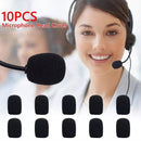 10PCS Microphone Headset Windscreen Sponge Foam Washable Mic Cover N7R4