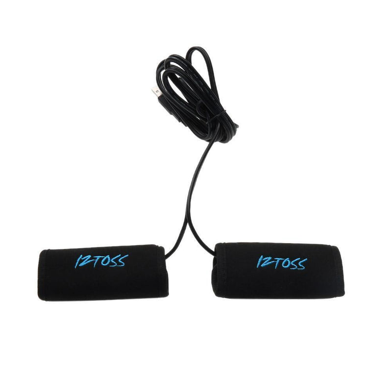 2x 7/8" Motorcycle USB Electric Hot Heated Grips Handle Handlebar Warmer Newly