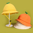 Cute Breathable Baby Bucket Hat Cotton Beach Hat Sun Cap For 1-3 Years Old