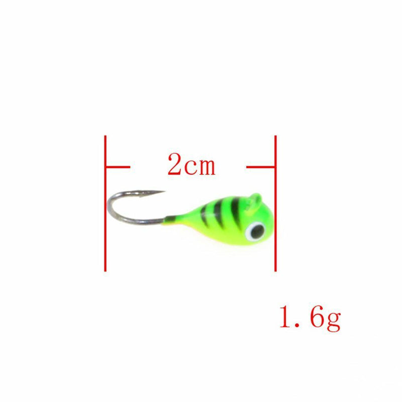 Whale Shaped 2cm 1.6g  Ice Fishing Lure Lead Hard Hook Winter Bait AD-Sharp