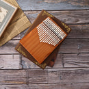 Pine Wood Kalimba Percussion Musical Instrument 17 Keys Thumb Piano (B) Newly