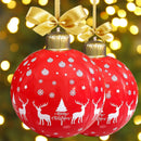 #A 60cm PVC Inflatable Christmas Ball Hanging Tree Ornament Balloon Pendant Deco