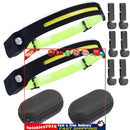 Black Sensor COB Headlight Long Distance Lighting & Adjustable Mode (2pcs) Newly