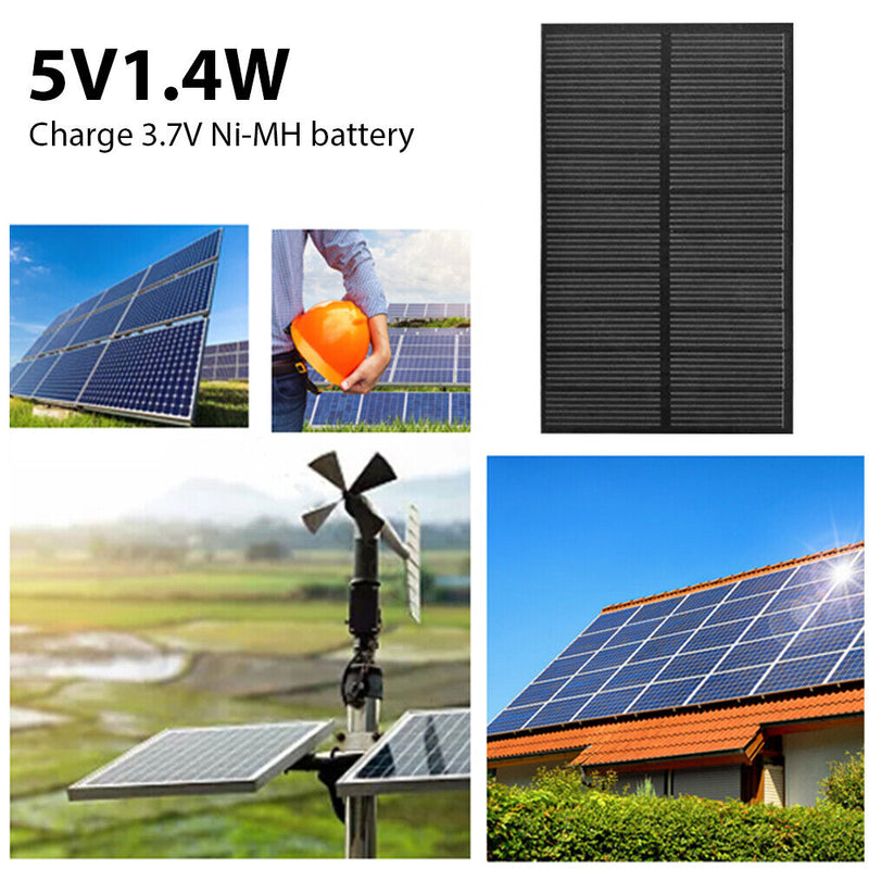 5V 1.4W 280mA Polysilicon DIY 3.7V Battery Power Charge Module Solar Panel