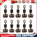 10x Fishing Swivels Ball Bearing Rolling Connector Carp Fishing Tackle (S)