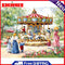 Full Embroidery Cross Stitch Set Needlework Kit 11CT Merry Go Round Artwork