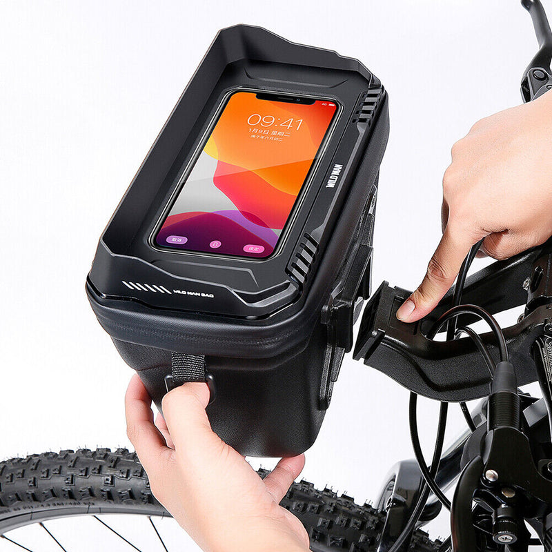 MTB Bicycle Handlebar Bags Front Frame Phone Holder Case for M365 Bike Cycling