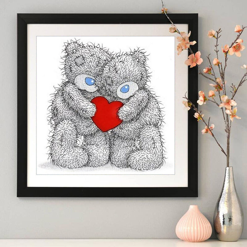 Bear Couple Full Drill Diamond Painting Home Decor DIY Mosaic Kit Picture Newly