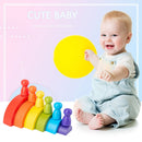 1 Set Rainbow Arch Building Block Toys Puzzle Stacking Brick for Children