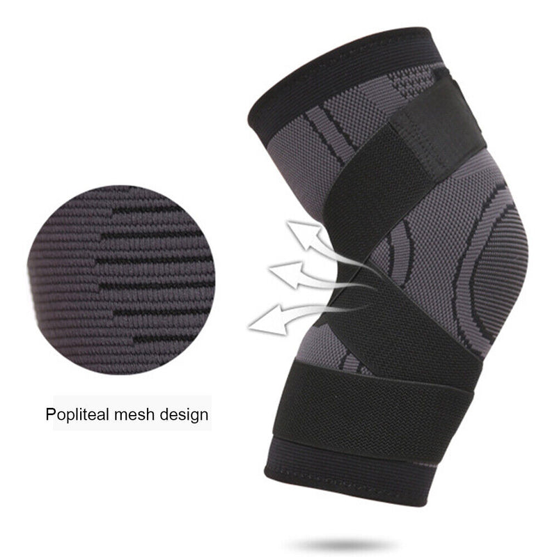 Nylon Sports Compression Knee Protector Strap Gym Fitness Knee Support Sleeves