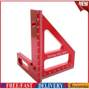 Woodworking Square Protractor Miter Triangle Ruler Layout Tools (Red)