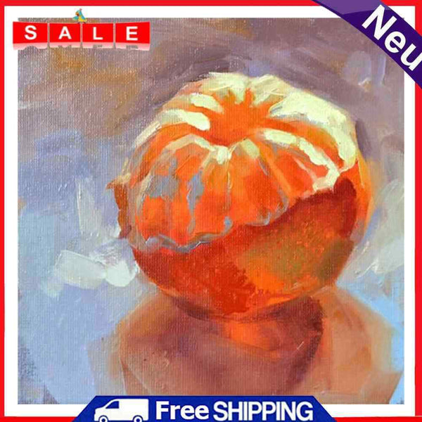 Oil Paint By Numbers Orange Frameless Picture Craft Kit for Home Living Room
