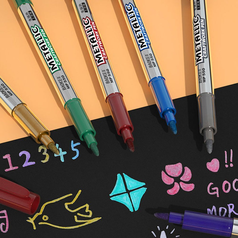 Waterproof Hand Painted DIY Album Fade-proof Marker Pen Metallic Pen Craftwork