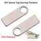 EDC Multi Tool Titanium Plate DIY Name Tag Anti-Lost Pet Keyring Pendant
