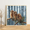 Full Cross Stitch 11CT Three Owls Printed Embroidery DIY Home Decoration Gift
