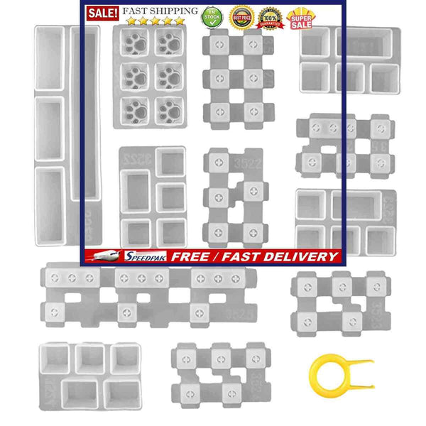 Keycaps Mold Set - Crystal Casting Key Cap Mold for Mechanical Keyboards Cr