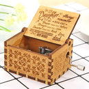 Retro Hand Cranked Wooden Music Box Xmas Gift Party Household Decor (B) Newly