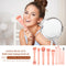 10pcs Wood Handle Pro Portable Powder Blush Brush Kit Eye Shadow Makeup Bru