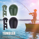 10pcs Carp Fishing Quick Change Beads Method Feeder Line Holder (S Black)