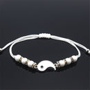 Pendant Jewelry Tai Chi Yin Yang Charm Weaving Rope Couple Bracele Wristband
