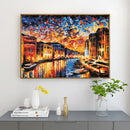 Sunset Street View 5D DIY Full Round Diamond Painting Rhinestone Mosaic Han