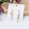 Elegant Jewelry Sweet Starlight Asymmetric Earrings Cute Cat Rhinestone Tassel