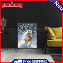 Horse Running in the Snow Diamond Painting Kits Full Round Drill Home Wall Decor