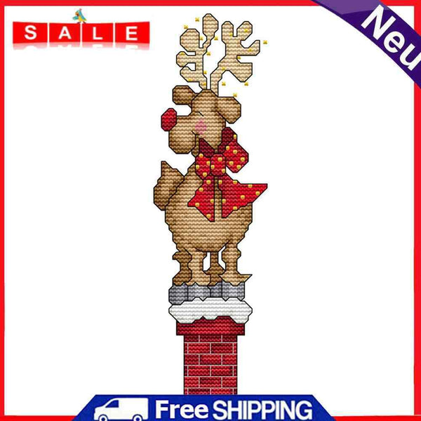 14CT Stamped DIY Print Cross Stitch Needlework Embroidery Crafts Christmas Gift