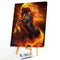 Painting By Numbers DIY Fire Horse Hand Painted Canvas Oil Art Picture Craft Kit