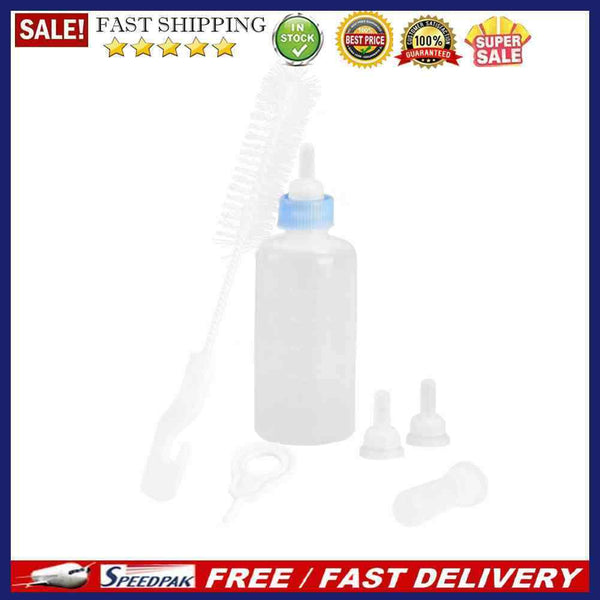 Silicone Feeding Bottle Set Dog Cat Baby Nursing Water Milk Feeder Pet Supp