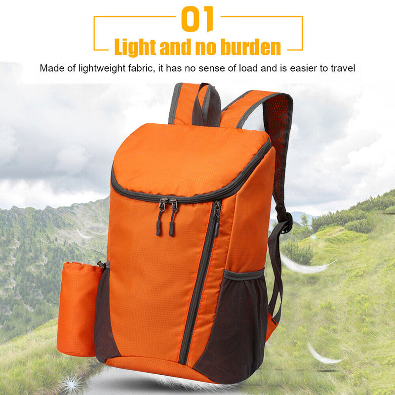 Foldable Backpack Nylon Waterproof Outdoor Climbing Travel Sport Hiking Pack