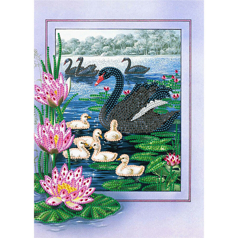 Partial Special-shaped Diamond Painting Kits Birds Flowers Mosaic Craft (YX