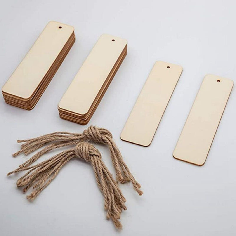 Desk Supplies Reading Book mark Diy Handmade Craft Blank Wooden Bookmark