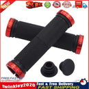 CANSUCC Rubber MTB Bike Handlebar Locking Cover w/ Plug Grip Covers (Red) Newly