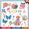 6pcs 5D Diamond Painting Stickers Kit DIY Cartoon Cup Phone Decor Kids (ST0 #F