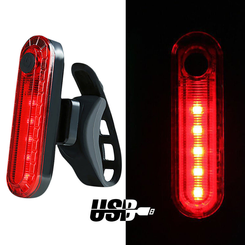 Rear Bike Tail Light Waterproof Bicycle Taillight for Night Riding (Red) Newly