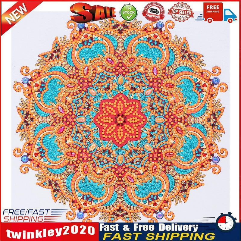 Crystal Drill 5D Special Shaped Diamond Painting Color Mandala Kit (GT135) Newly