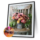 5D Flowers Vase Kit Full Square Drill Rhinestone DIY Diamond Painting Ornamen
