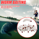 50pcs Fishing Bionic Soft Bait 2.4cm Worm Maggot Artificial Fishing Lures Tackle