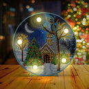 DIY Drill Special Shape Diamond Painting Light Embroidery Pendants Needlewo