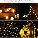 LED Solar String Lights Waterproof Crystal Balls Fairy Lamps Garden Decor Newly