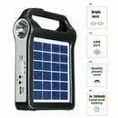 Solar Panel Generator Kit Solar Flashlight Power Station Lighting System