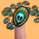 20pcs Peacock Eye Embroidered Cloth Iron On Patch Sew Motif Applique Newly