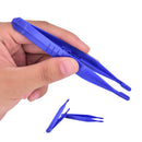 10pcs Disposable Medical First Aid Tweezer Small Plastic Tweezers Bl BH ^?