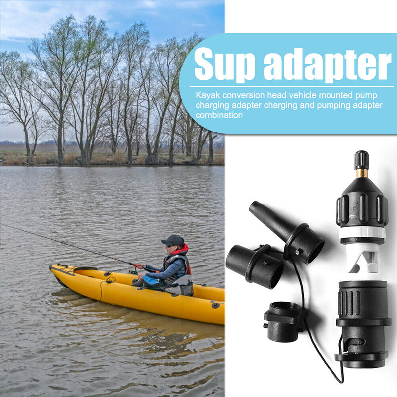 Paddle Board Canoes Air Valve Adapter Kayak Rowing Boat Air Valve Pump Conv